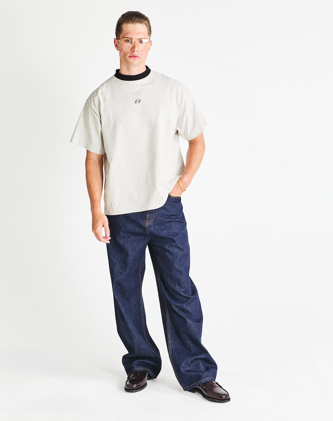 Oversized Two Tone Tshirt