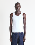 Mens White Vest
